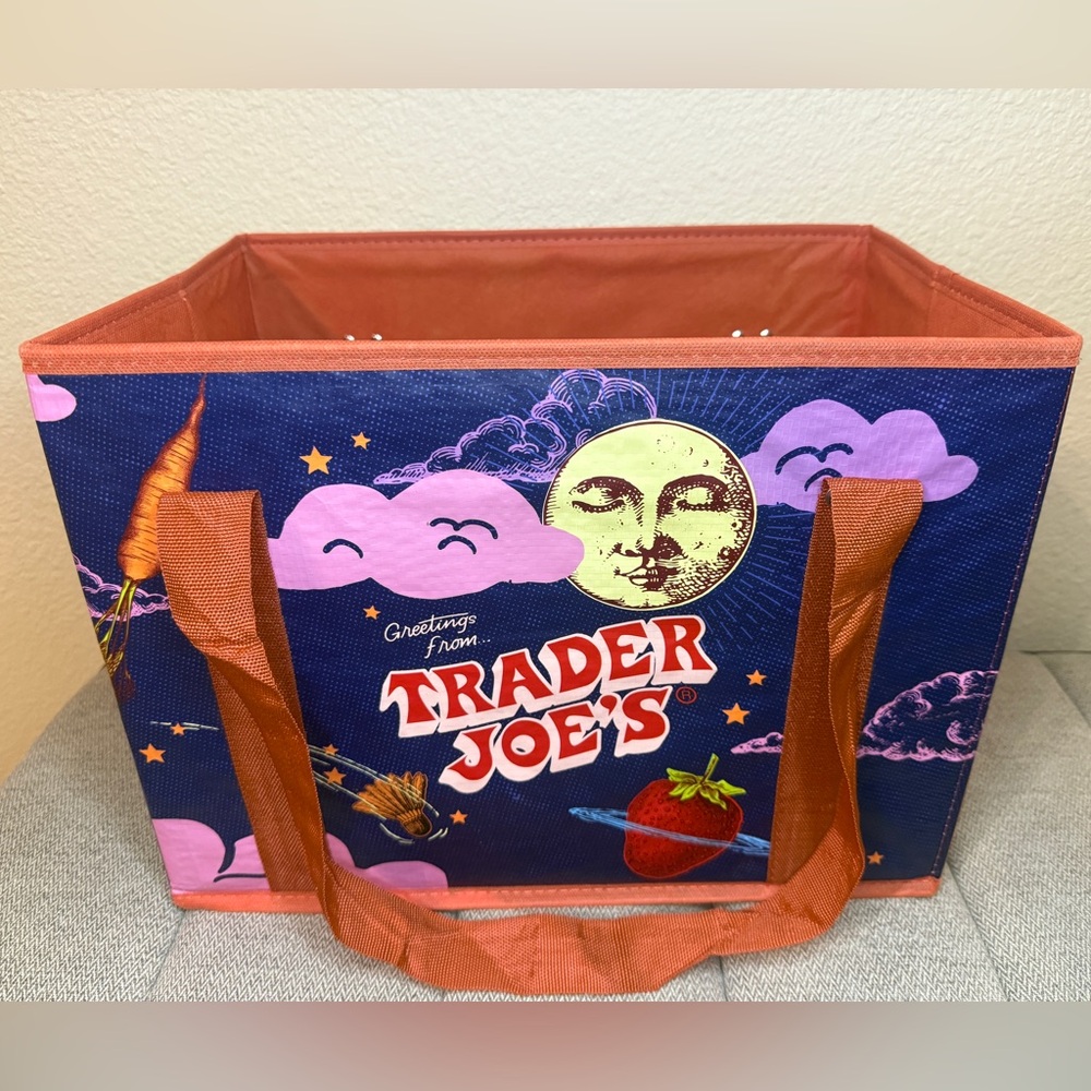 Trader Joe's Stand-Up Collapsible Grocery Tote Bag - Picture 14 of 15